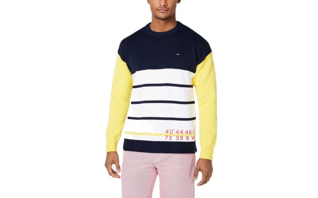  Men’s Multi Colored Saltwater Sweater Top