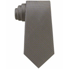 Tommy Hilfiger Men’s Navy Micro Silk Tie (Yellow)
