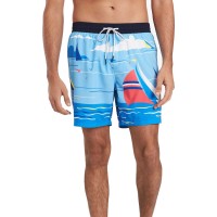 Tommy Hilfiger Men’s Sailboat Graphic Swim Trunks Shorts