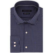 Tommy Hilfiger Men’s Slim-Fit Flex Performance Stretch Non-Iron Check Dress Shirt