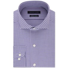 Tommy Hilfiger Men’s Slim-Fit Flex Performance Stretch Non-Iron Check Dress Shirt