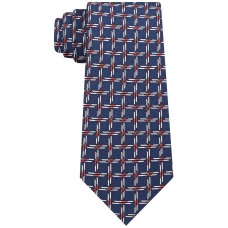 Tommy Hilfiger Men’s Slim Skiing Silk Tie (Blue)