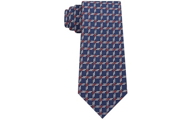  Men’s Slim Skiing Silk Tie (Blue)