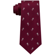 Tommy Hilfiger Men’s Slim Skiing Silk Tie (Red)