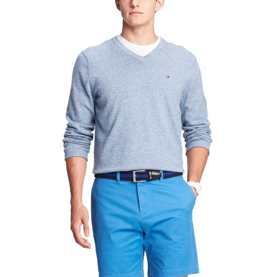  Men's Solid V-Neck Sweaters