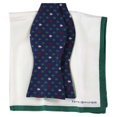 Tommy Hilfiger Men’s Tree Neck Tie Set (Blue)