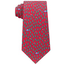 Tommy Hilfiger Mens Tree Pick Up Ties (Red)