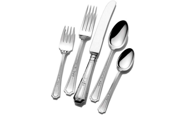  Amelia Silverplated 5-Piece Flatware Setting