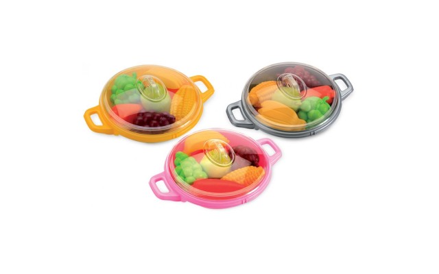 Toy Pot Set for Imaginary Kitchen Cooking and Serving Games, Baby Chefs, Make Pretend Games for Preschoolers, Kindergarten and Pre-K Play and Learn