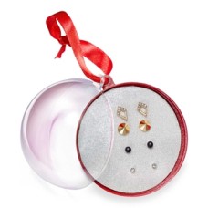 Tri-Tone Stud Earring 4-Pc. Gift Set