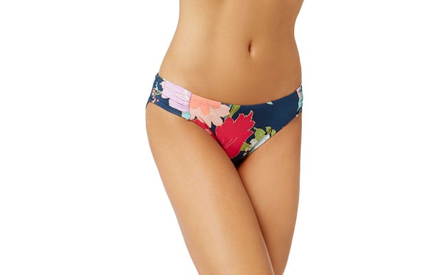  Women's Botanical Shirred Side Bikini Bottom