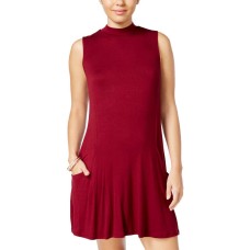 Trixxi Juniors’ Mock-Turtleneck A-Line Dress