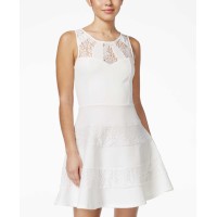 Trixxi Juniors Sleeveless Lace A Lin Ivory Size 5