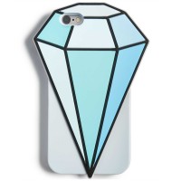 Twelve NYC Diamond Silicone Gel Phone Case For iPhone 6/6S (Blue)