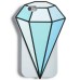  Diamond Silicone Gel Phone Case For iPhone 6/6S (Blue)