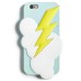  Lightning Bolt Phone Case For Iphone 6/6S (Light Blue)