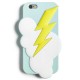  Lightning Bolt Phone Case For Iphone 6/6S (Light Blue)