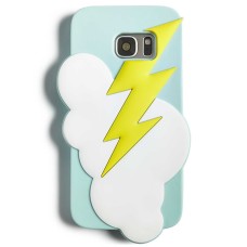 Twelve NYC Lightning Silicone Gel Case For Samsung Galaxy S7 (Light Blue)