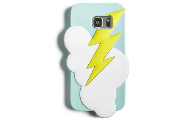  Lightning Silicone Gel Case For Samsung Galaxy S7 (Light Blue)
