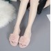  Women’s Cross Band Soft Plush Fluffy Furry Fleece House Indoor or Outdoor Ladies’ Slide Slippers