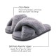  Women’s Cross Band Soft Plush Fluffy Furry Fleece House Indoor or Outdoor Ladies’ Slide Slippers