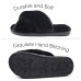  Women’s Cross Band Soft Plush Fluffy Furry Fleece House Indoor or Outdoor Ladies’ Slide Slippers