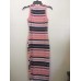  Juniors Sleeveless Striped Dress