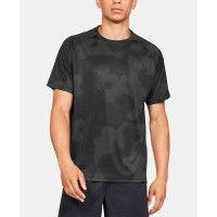 Under Armour Men’s Tech Printed Short Sleeve T-Shirt (Black, S)