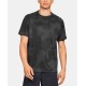  Men’s Tech Printed Short Sleeve T-Shirt (Black, S)