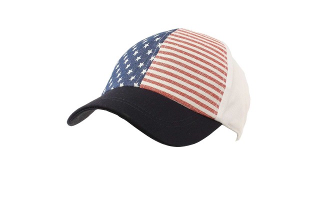 Unisex Patriotic America USA Flag Snapback Visor Bill 6 Panel Cap Hat Adjustable