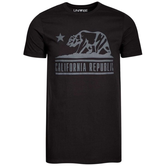  Men’s California Republic Bear Graphic T-Shirts