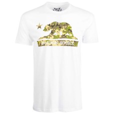 Univibe Men’s Camo California Bear Graphic T-Shirt (White, XL)