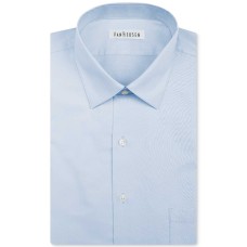 Van Heusen Men’s Classic-Fit Herringbone Dress Shirt (Blue Cloud, 16