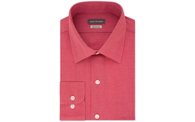  Men’s Classic-Fit Micro Houndstooth Dress Shirts