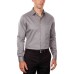 Men’s Classic/Regular Fit Lux Sateen Solid Dress Shirt (Gray, 15×32-33)