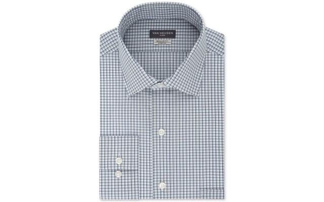  Men’s Classic/Regular Fit Stretch Solid Dress Shirt