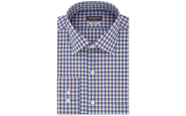  Men’s Classic/Regular Fit Stretch Solid Dress Shirt