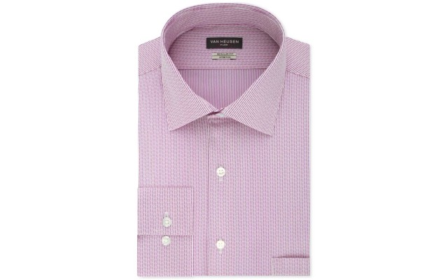  Men’s Classic/Regular Fit Stretch Solid Dress Shirt