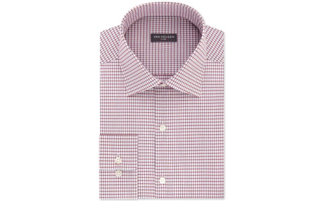  Men’s Classic/Regular Fit Stretch Solid Dress Shirt