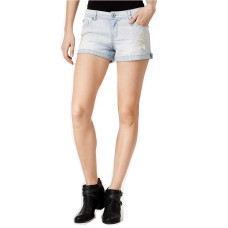Vanilla Star Girl Juniors’ Ripped Denim Shorts