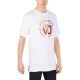  Jeans Men’s Logo Print T-Shirt	(White, Medium)