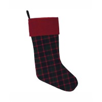 Vickerman 8″ x 19″ Highlands Collection Stocking, Red, Green