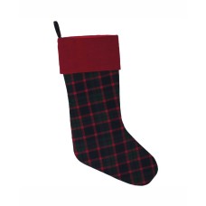Vickerman 8″ x 19″ Highlands Collection Stocking, Red, Green