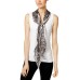  Paisley Bias Panel Scarf (Charcoal)