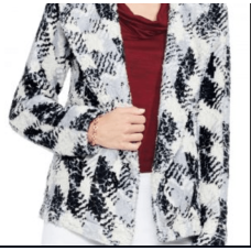 Vince Camuto Women's Broken Houndstooth Faux Fur Coats
