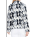  Women's Broken Houndstooth Faux Fur Coats