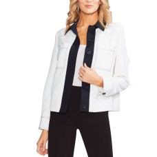 Vince Camuto Women’s Colorblocked Jacket (Ivory, 8)