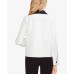  Women’s Colorblocked Jacket (Ivory, 8)