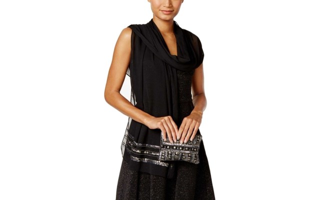  Women’s Embellished Evening Wrap and Clutch