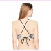  Junior’s Women's Stay Tuned Reversible Crop Bikini Top